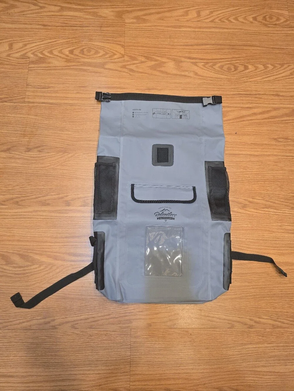New Relentless Recreation 30L Grey/Gray Dry Large Bag Backpack